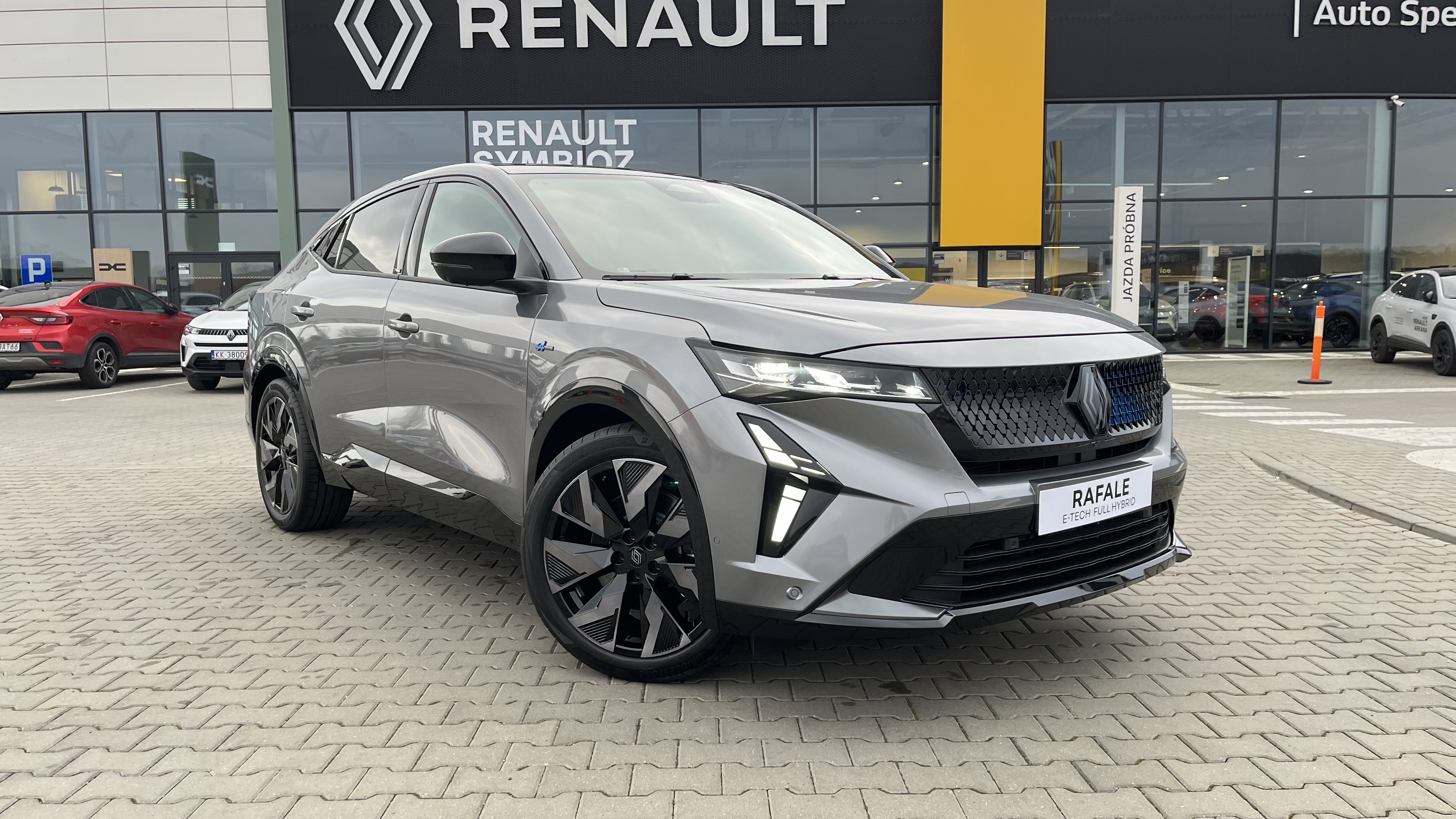 Renault Rafale E-Tech Full Hybrid 200 KM, kolor szary, przykładowa konfiguracja z salonu Auto Spektrum.